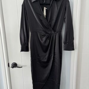 Banana Republic Black Midi Dress